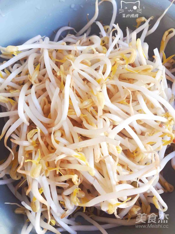 Cold Vermicelli with Mung Bean Sprouts recipe