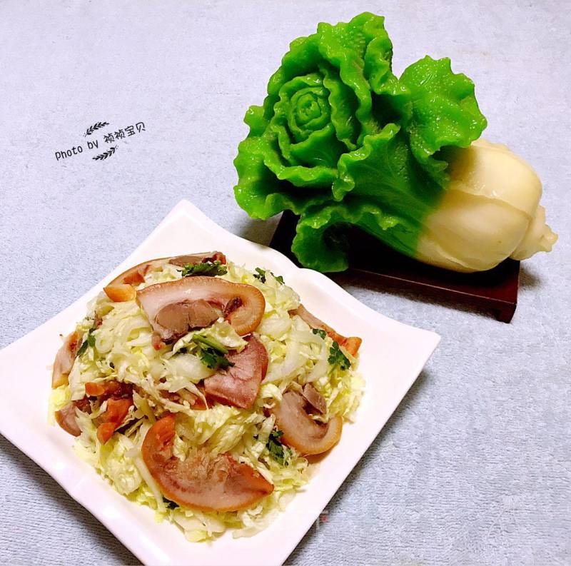 #凉饭菜#bai Caitou Meat recipe