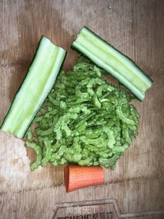 Vegetarian Stir-fried Double Melon and Carrot recipe