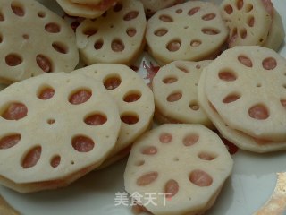 【zhejiang Cuisine】fried Lotus Root Folder recipe