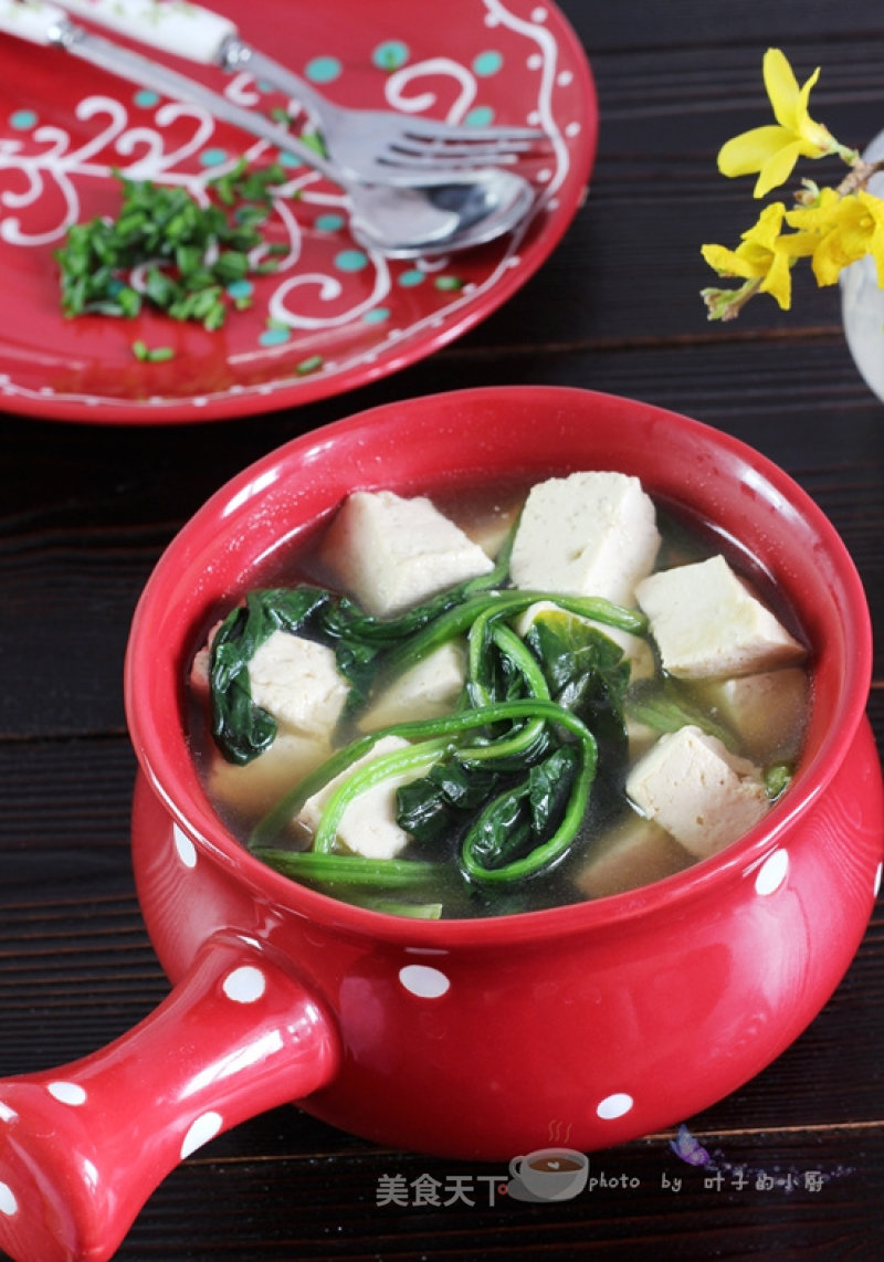 Spinach and Tofu Soup recipe