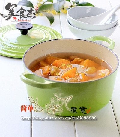 Osmanthus Chestnut and Potato Soup recipe