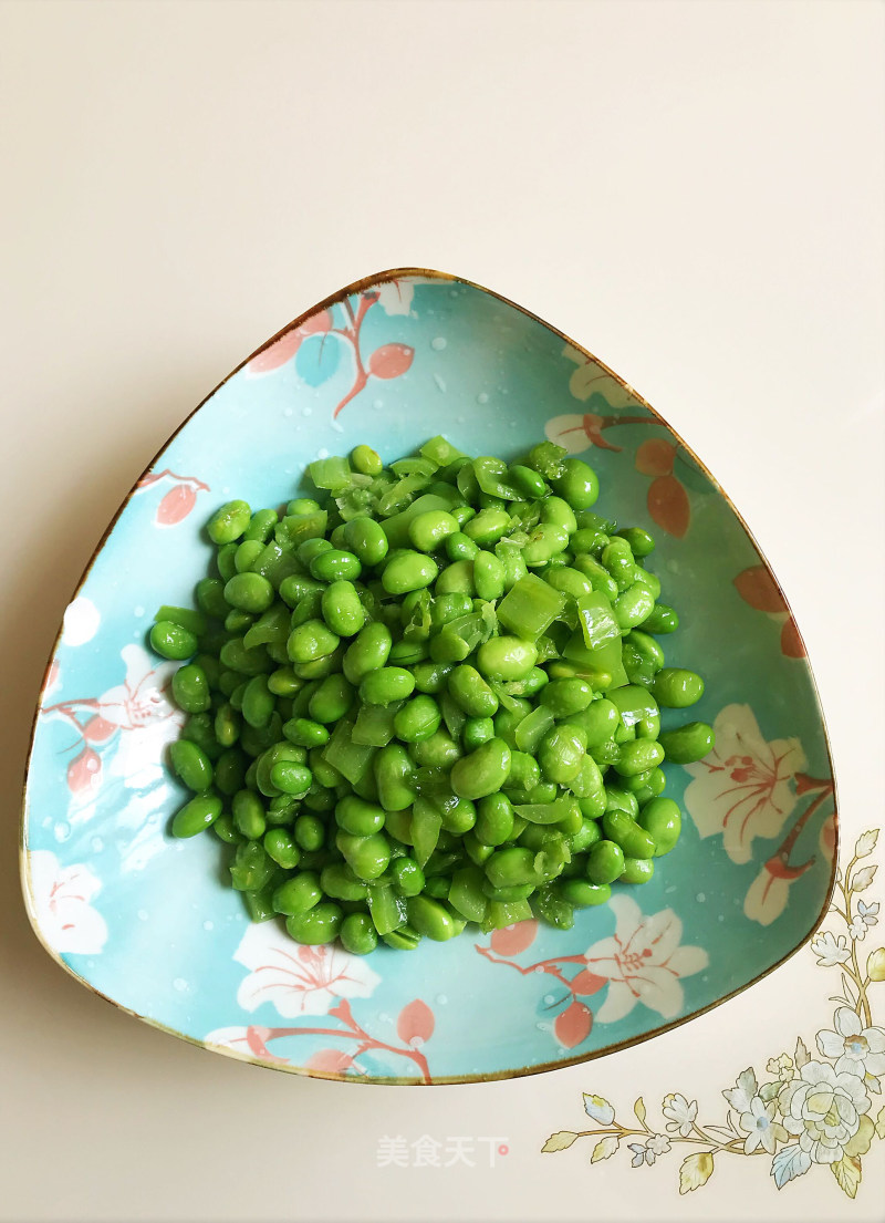 Stir-fried Edamame with Green Pepper recipe