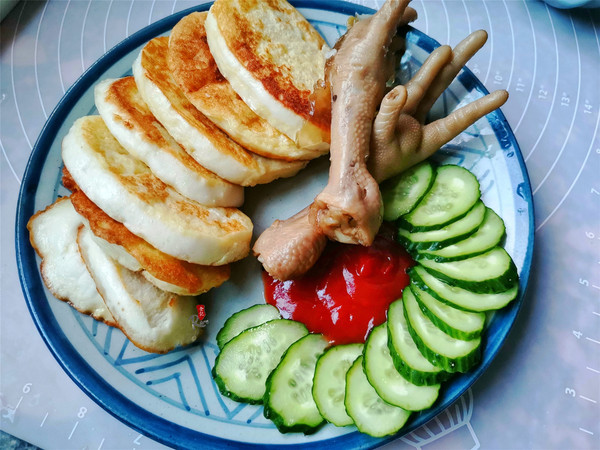 Pan-fried Steamed Bun Slices recipe