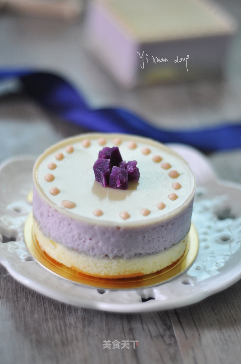 Purple Potato Mousse Cake recipe