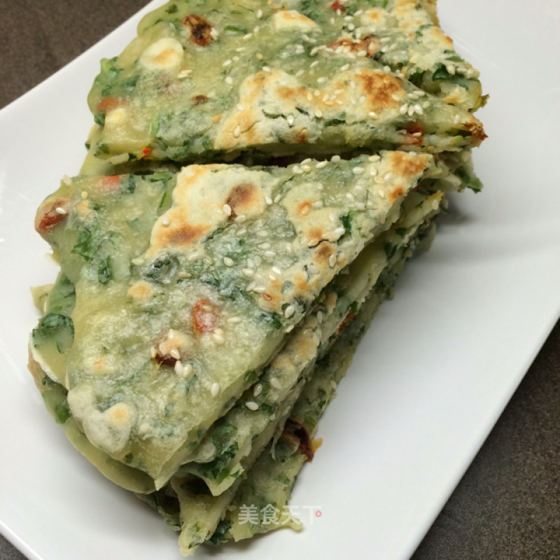 Radish Leaf Pancakes recipe