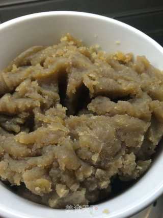 Purple Sweet Potato and Chestnut Glutinous Rice Balls (with Chestnut Ficus Filling) recipe