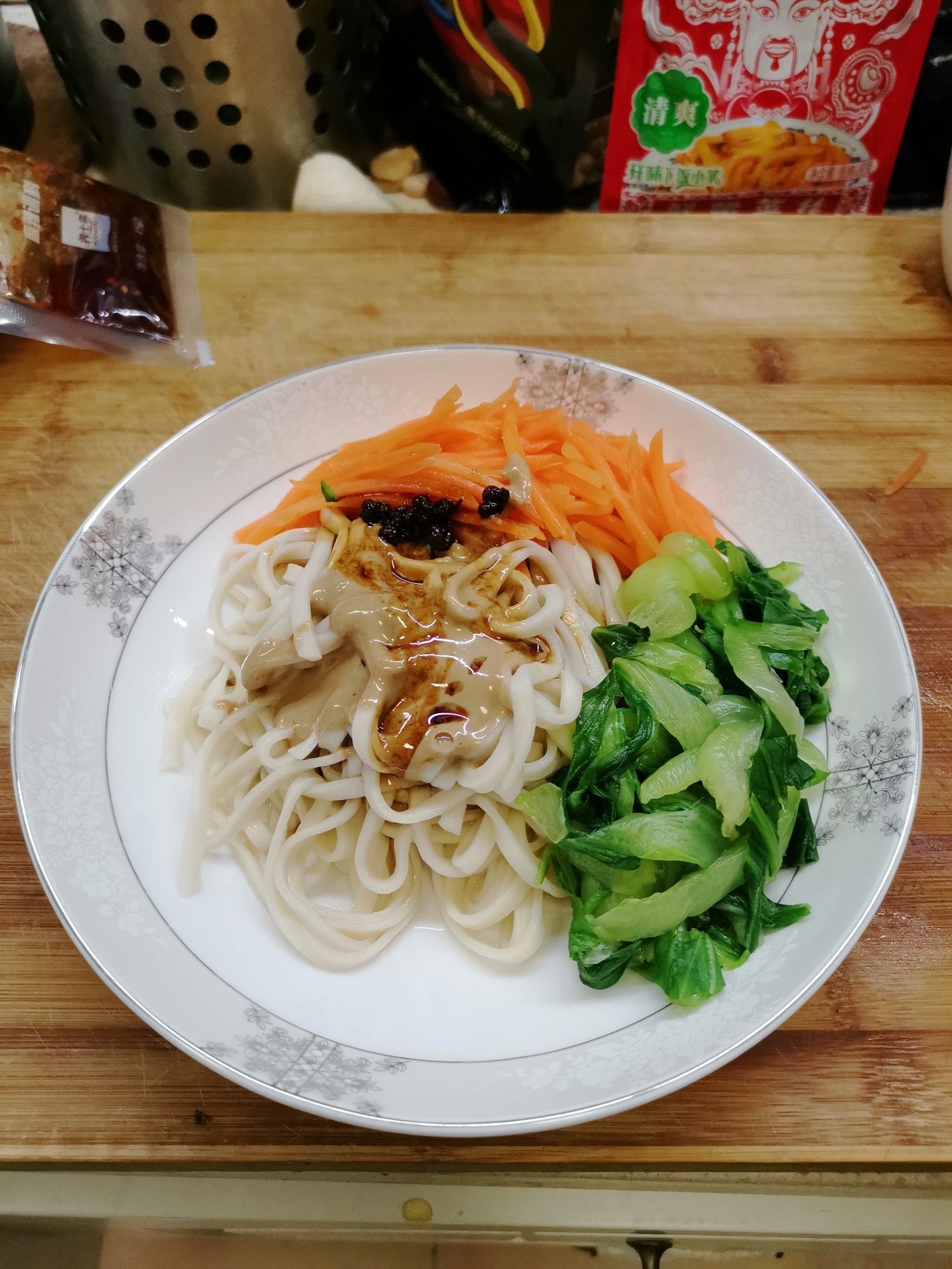 Noodles with Sesame Sauce and Pepper Oil recipe