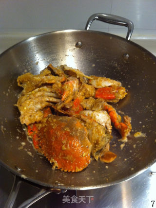 【salted Egg Yolk Fried Crab】 recipe
