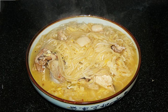 Sauerkraut Pork Stewed Vermicelli recipe