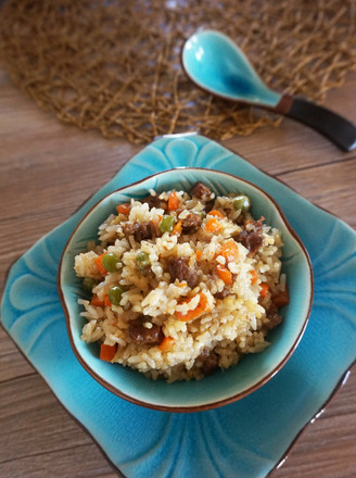 Carrot Beef Braised Rice recipe