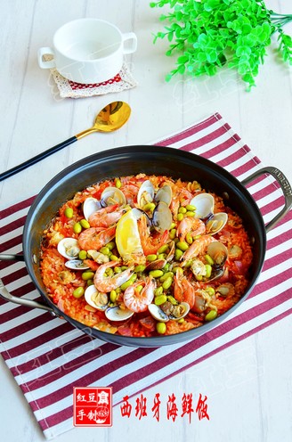 Homemade Spanish Seafood Risotto recipe