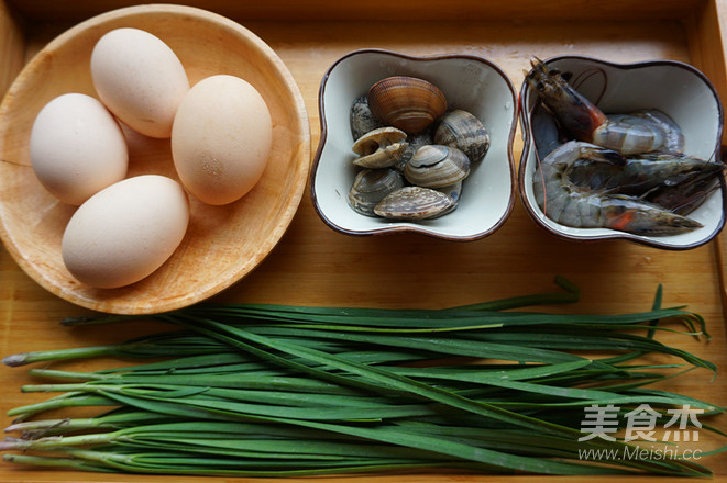 Leek Seafood Omelette recipe