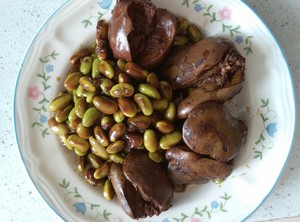 Chicken Liver and Edamame (no Oil) recipe