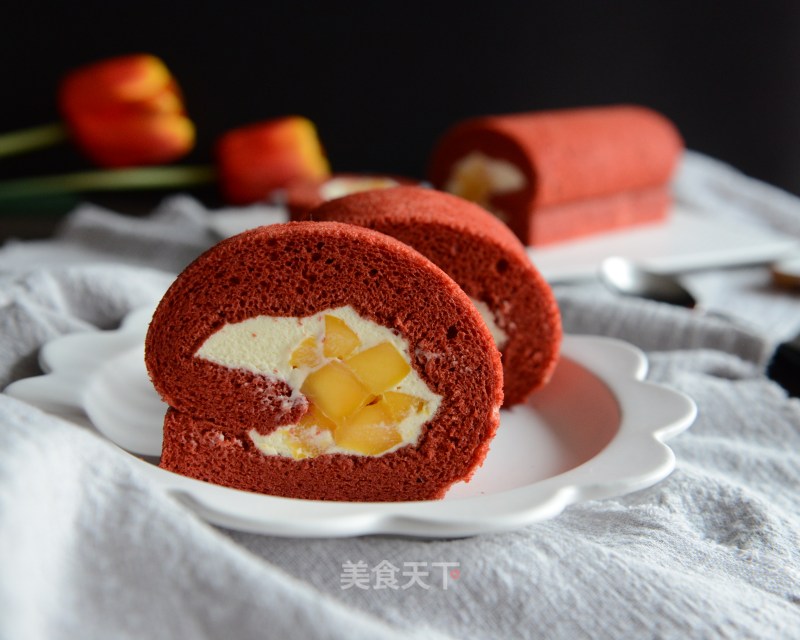 Red Velvet Cake Roll recipe