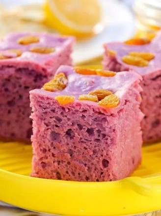 Rice Cooker Version Purple Sweet Potato Hair Cake Baby Food Supplement Recipe