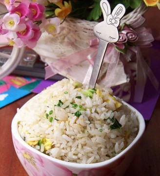 Fried Rice with Capers and Green Onion Egg recipe