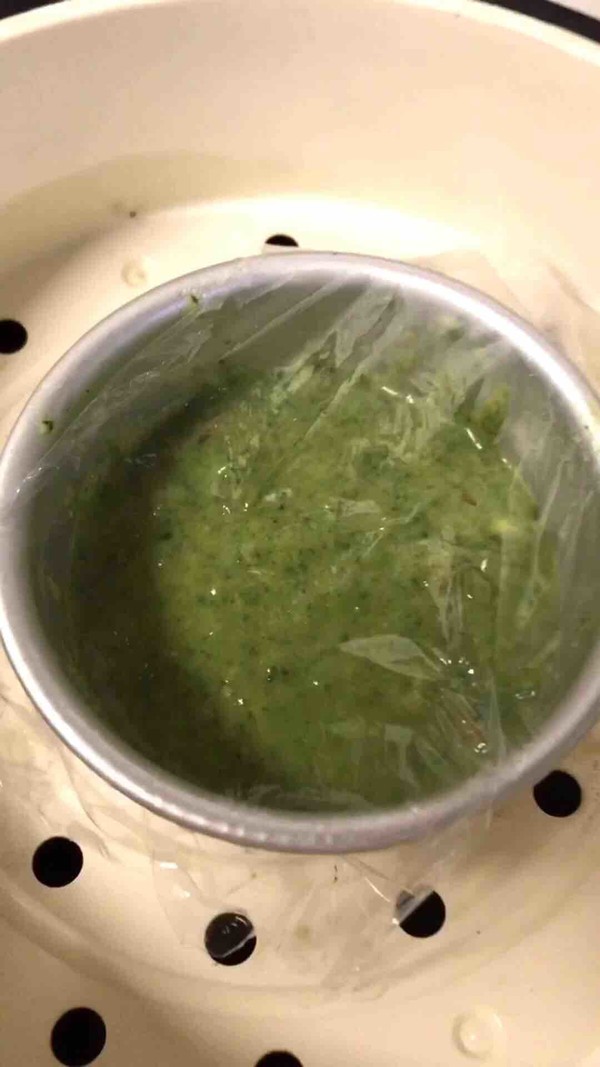 Spinach Sweet Potato Cake for Baby Food recipe