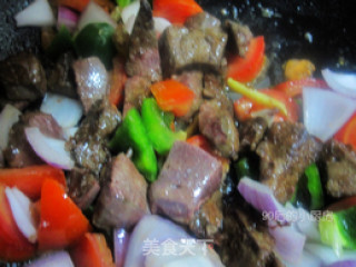 [pork Liver with Black Pepper and Tomato Sauce] recipe