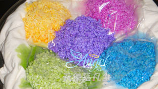 Nutritional Colored Rice Balls recipe