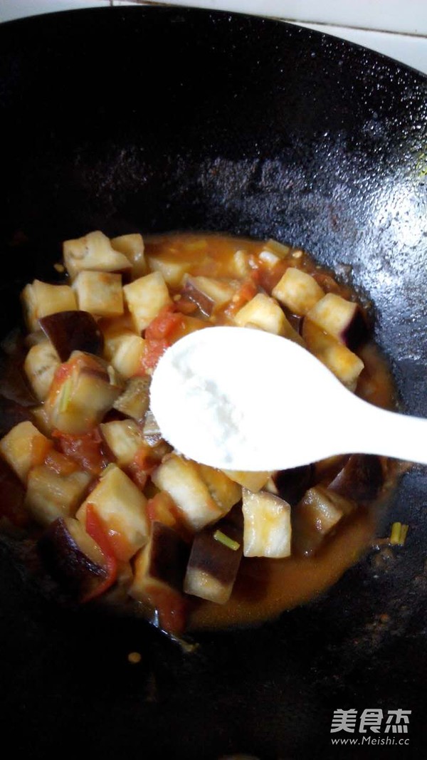 Stir-fried Eggplant with Tomatoes recipe