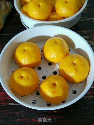 Simulation—orange Mantou recipe