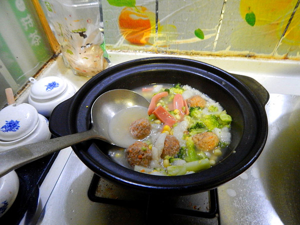 Seasonal Vegetable Meatball Soup recipe
