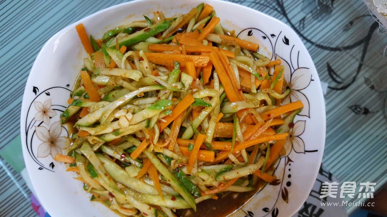 Shredded Cucumber and Carrot recipe