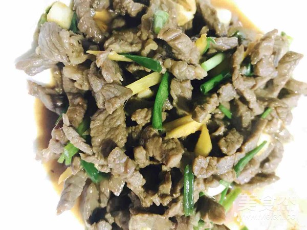 Stir-fried Beef with Black Pepper and Ginger recipe