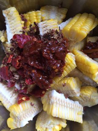 Grilled Corn with Sauce recipe