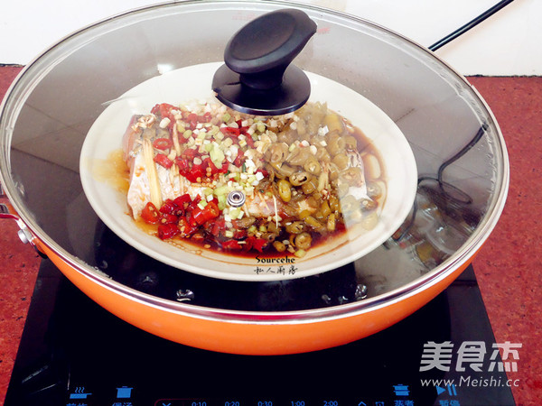 Steamed Fish with Pickled Peppers recipe