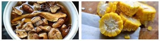 Soy Milk, Mushrooms and Corn Pot recipe