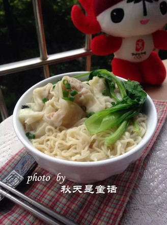 Cantonese Shrimp Wanton Noodles recipe