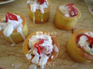 Yogurt Fruit Cake Cup recipe