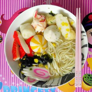 Baby's Dinner-japanese Style Seafood Meatball Ramen recipe