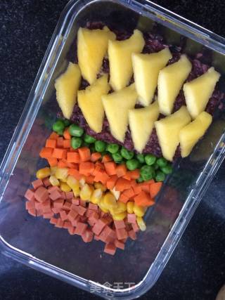 Fruit and Vegetable Sticky Rice Bento recipe