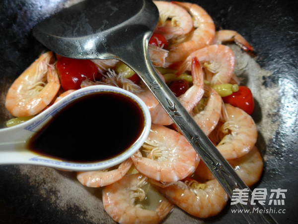 Shrimp with Pickled Peppers recipe