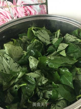 Steamed Sweet Potato Leaves recipe