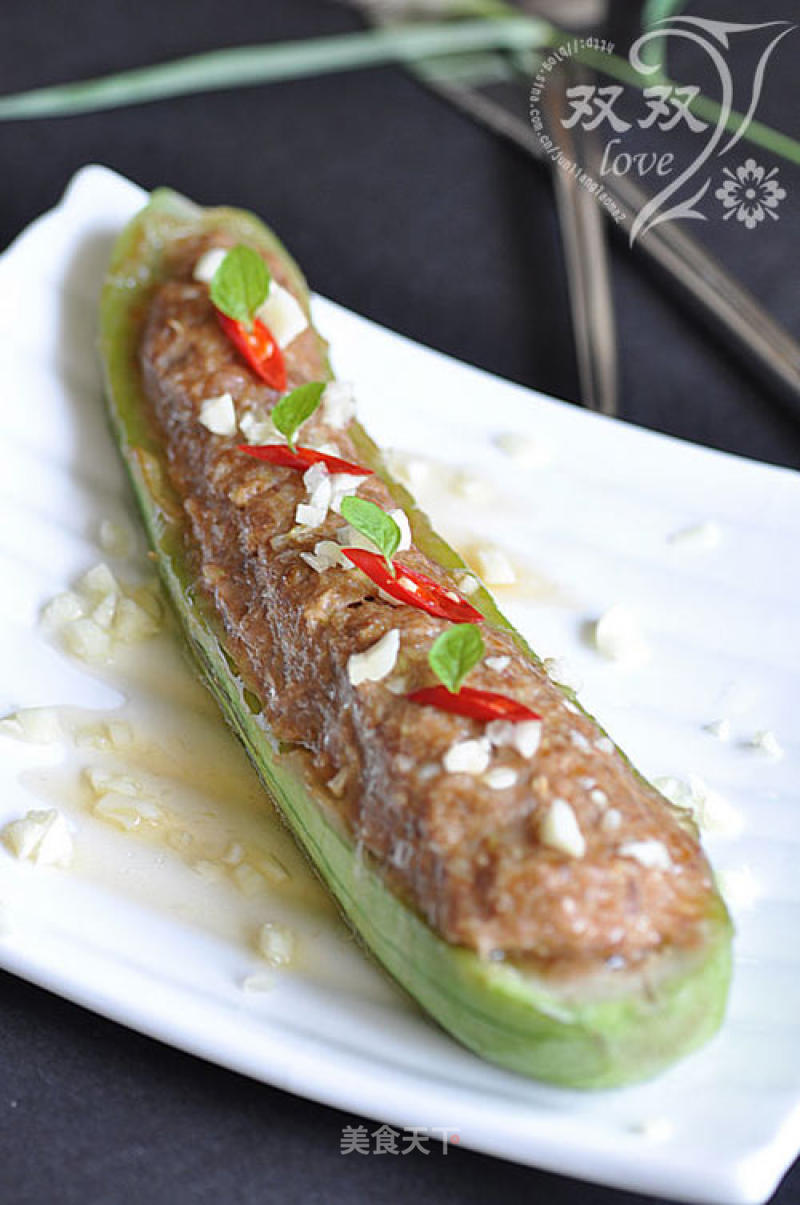The Beauty and Whitening Cabbage that Meat-loving Beauties Can't Miss-stuffed Loofah recipe