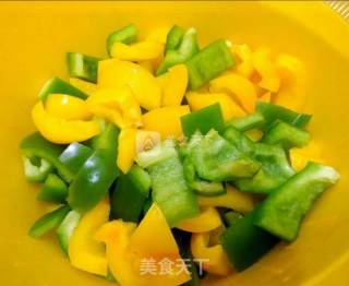 Stir-fried Bell Peppers with Garlic recipe