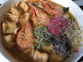 Colorful Dark Instant Noodles recipe