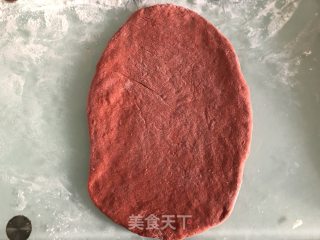 Red Bean Pork Floss with Red Grains and Soft European Buns recipe