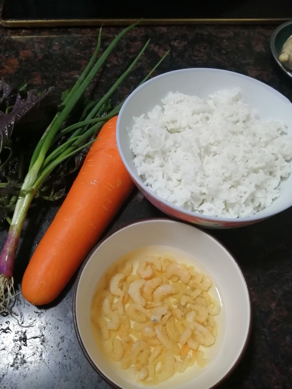 Breakfast in Three Minutes~~shrimp Fried Rice recipe