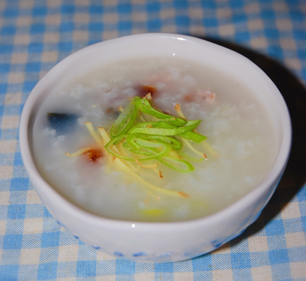 Congee with Preserved Egg and Lean Meat recipe