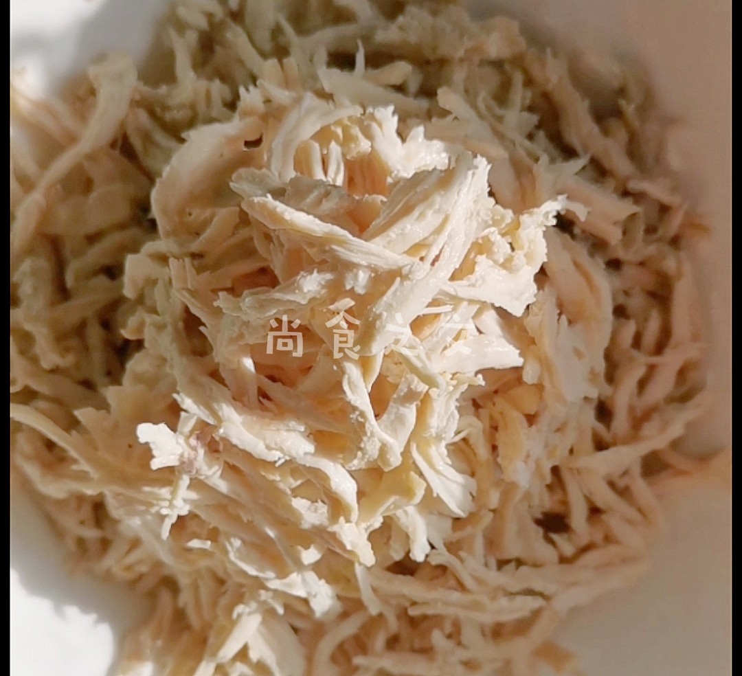 Noodles with Sesame Sauce and Shredded Chicken recipe