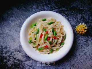 Stir-fried Rice Peel with Long Beans recipe