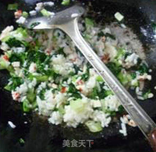 Fried Rice with Lobster Balls and Bitter Vegetables recipe