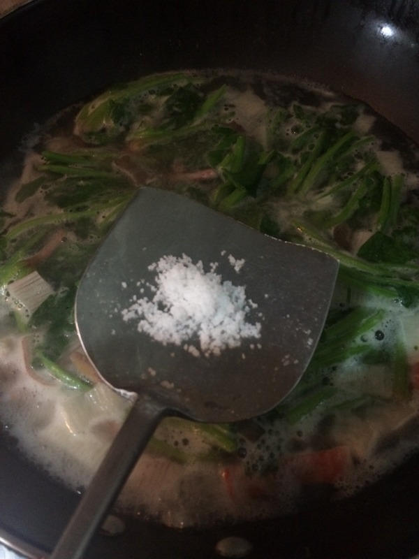 Seafood Spinach Soup recipe