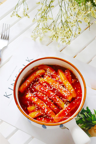 Korean Spicy Stir-fried Rice Cake