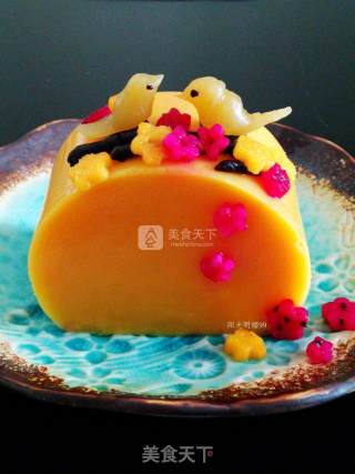 Niaoyu Flower Mango Pudding【creative Pudding】 recipe